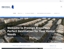 Tablet Screenshot of prestigeoman.com